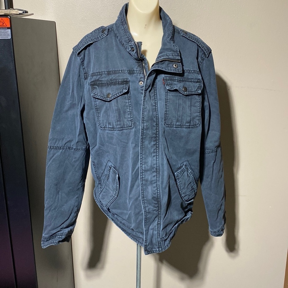 Levi's Men's Navy Trucker Jacket - Picture 1 of 10